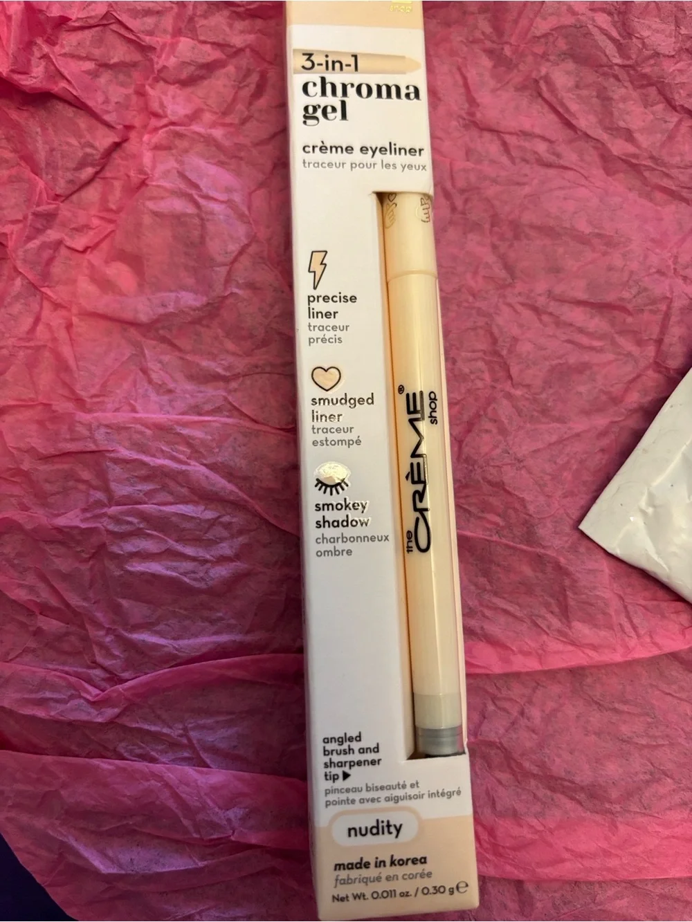 Crème Shop 3-in-1 Chroma Gel Crème Eyeliner – Nudity (Cream)